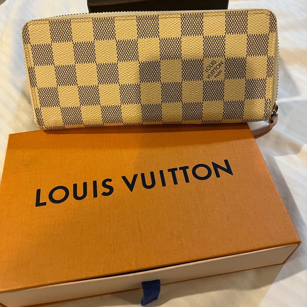Louis Vuitton Damien Azur Portefeuille Clemence Long Wallet N61264